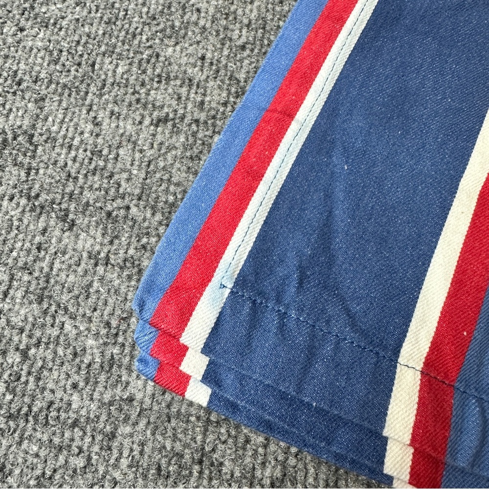 Tag cloth napkins striped cotton red white blue USA patriotic America 4th July - Picture 9 of 11